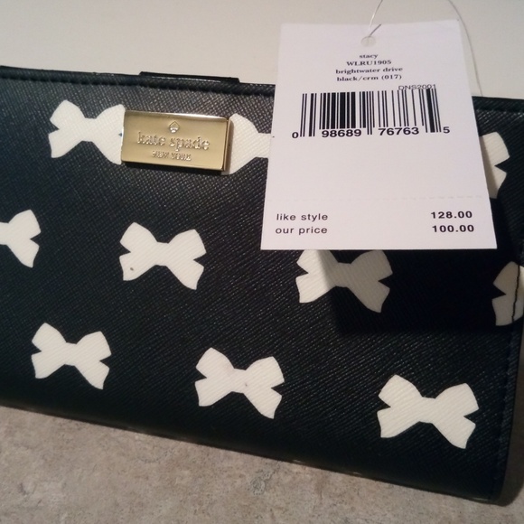 Kate Spade Stacy Drivewater Black/Cream - Picture 3 of 4
